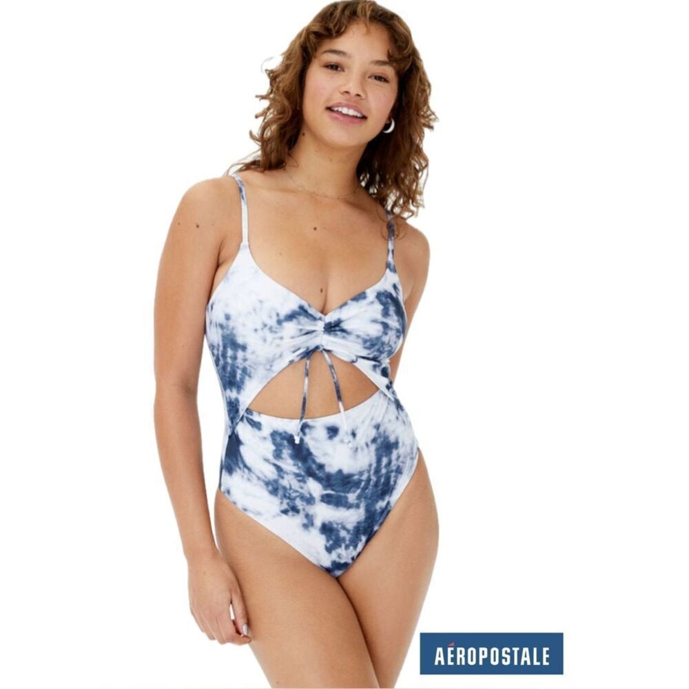 Aeropostale Tie-Dye Halter Monokini